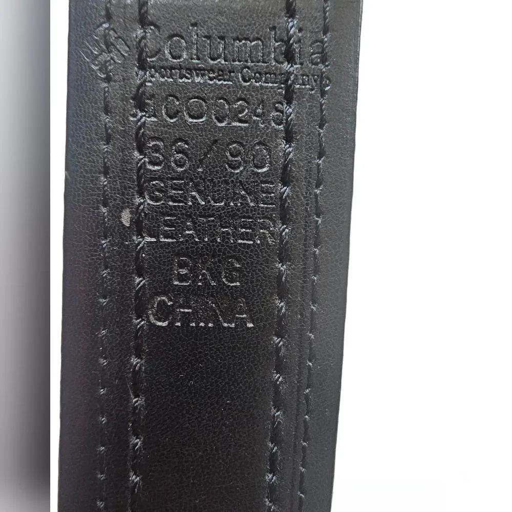 Columbia Reversible Leather Belt Men’s Size 36 Black Brown Genuine Leather